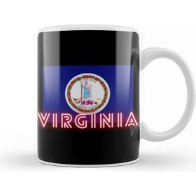 Baskı Dükkanı West Virginia Art Beyaz Porselen Kupa Bardak