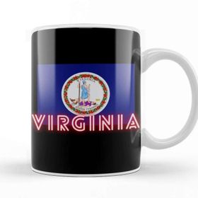 Baskı Dükkanı West Virginia Art Beyaz Porselen Kupa Bardak