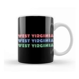 Baskı Dükkanı West Virginia Beyaz Porselen Kupa Bardak