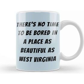 Baskı Dükkanı West Virginia Quote Beyaz Porselen Kupa Bardak