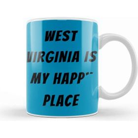 Baskı Dükkanı West Virginia Quote Beyaz Porselen Kupa Bardak