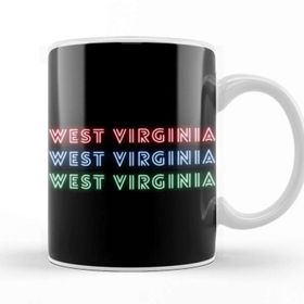 Baskı Dükkanı West Virginia Quote Beyaz Porselen Kupa Bardak