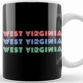 Baskı Dükkanı West Virginia Quote Beyaz Porselen Kupa Bardak