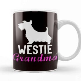 Baskı Dükkanı Westie Grandma West Highland Terrier Owner Dog Breed Pet Beyaz Porselen Kupa Bardak