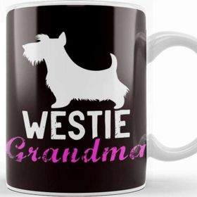 Baskı Dükkanı Westie Grandma West Highland Terrier Owner Dog Breed Pet Beyaz Porselen Kupa Bardak