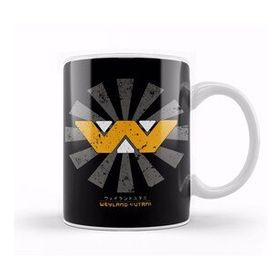 Baskı Dükkanı Weyland Yutani Retro Japanese Alien Beyaz Porselen Kupa Bardak