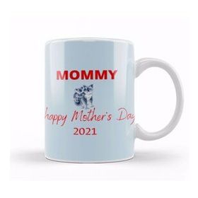 Baskı Dükkanı Whale Mothers Day 2021 Beyaz Porselen Kupa Bardak