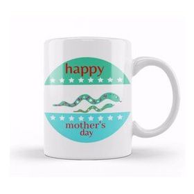 Baskı Dükkanı Whale Mothers Day 2021 Beyaz Porselen Kupa Bardak