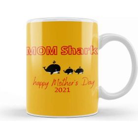 Baskı Dükkanı Whale Mothers Day 2021 Beyaz Porselen Kupa Bardak