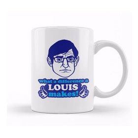 Baskı Dükkanı What A Difference A Louis Theroux Makes Beyaz Porselen Kupa Bardak