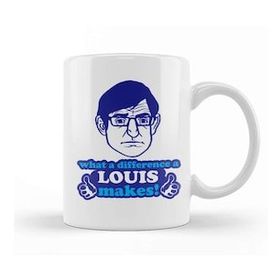 Baskı Dükkanı What A Difference A Louis Theroux Makes Beyaz Porselen Kupa Bardak