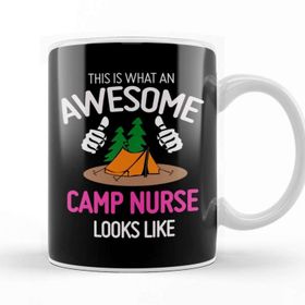 Baskı Dükkanı What An Awesome Camp Nurse Looks Like Beyaz Porselen Kupa Bardak