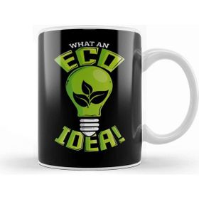 Baskı Dükkanı What An Eco Idea Funny Earth Day Beyaz Porselen Kupa Bardak