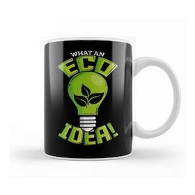 Baskı Dükkanı What An Eco Idea Funny Earth Day Beyaz Porselen Kupa Bardak