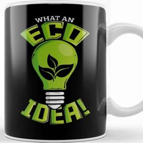Baskı Dükkanı What An Eco Idea Funny Earth Day Beyaz Porselen Kupa Bardak