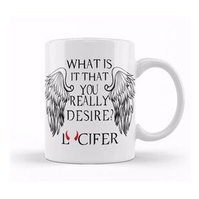 Baskı Dükkanı What Is It That You Really Desire Lucifer Kupa