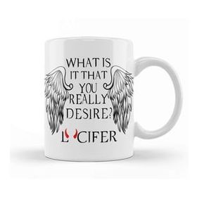 Baskı Dükkanı What Is It That You Really Desire Lucifer Kupa