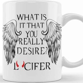 Baskı Dükkanı What Is It That You Really Desire Lucifer Kupa
