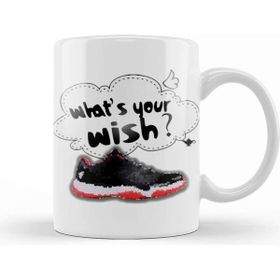 Baskı Dükkanı What's Your Wish Air Jordan 11 Low Funny Athletic Sports Fan Mens S Kids Kupa Bardak
