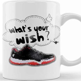 Baskı Dükkanı What's Your Wish Air Jordan 11 Low Funny Athletic Sports Fan Mens S Kids Kupa Bardak