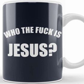 Baskı Dükkanı Who The Is Jesus Kupa Bardak
