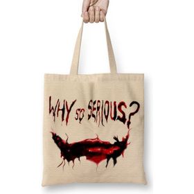 Baskı Dükkanı Why So Serious Bez Kadın Günlük Çanta