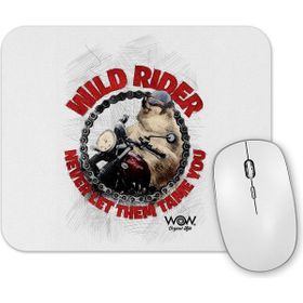 Baskı Dükkanı Wild Rider Pug Köpek Mouse Pad