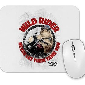 Baskı Dükkanı Wild Rider Pug Köpek Mouse Pad