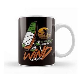 Baskı Dükkanı Wind Season Windsurfing Windsurfer Sunset Ocean Wave Surfing Kupa Bardak