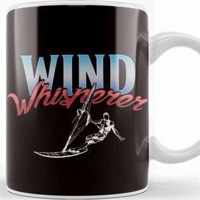 Baskı Dükkanı Wind Whisperer Windsurfing Windsurfer Sailboarding Ocean Kupa Bardak