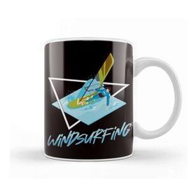 Baskı Dükkanı Windsurfing Sailboarding Sailing Windsurfer Water Sports Porselen Beyaz Kupa Bardak