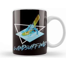 Baskı Dükkanı Windsurfing Sailboarding Sailing Windsurfer Water Sports Porselen Beyaz Kupa Bardak