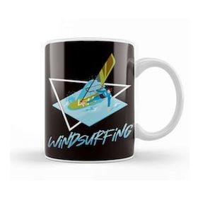 Baskı Dükkanı Windsurfing Sailboarding Sailing Windsurfer Water Sports Porselen Beyaz Kupa Bardak
