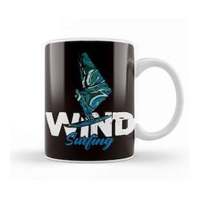 Baskı Dükkanı Windsurfing Windsurfer Sailboarding Water Sports Ocean Wave Beyaz Porselen Kupa Bardak