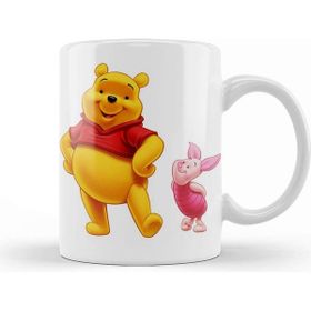 Baskı Dükkanı Winnie Beyaz Porselen Kupa Bardak