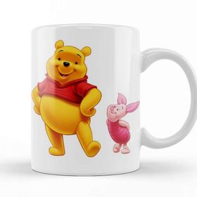 Baskı Dükkanı Winnie Beyaz Porselen Kupa Bardak