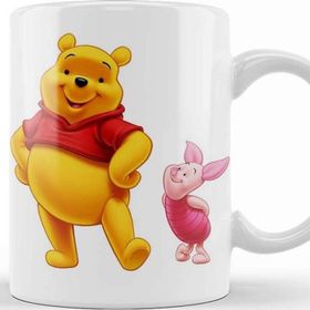 Baskı Dükkanı Winnie Beyaz Porselen Kupa Bardak