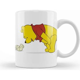Baskı Dükkanı Winnie Pooh Pooh 2 Beyaz Porselen Kupa Bardak