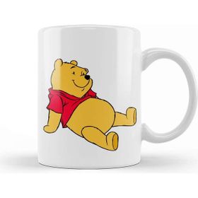 Baskı Dükkanı Winnie The Pooh Beyaz Porselen Kupa Bardak