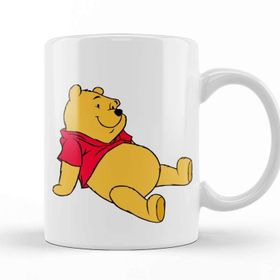 Baskı Dükkanı Winnie The Pooh Beyaz Porselen Kupa Bardak