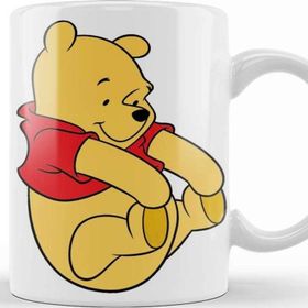 Baskı Dükkanı Winnie The Pooh Beyaz Porselen Kupa Bardak