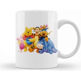 Baskı Dükkanı Winnie The Pooh Eeyore 01 Beyaz Porselen Kupa Bardak