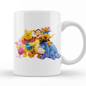 Baskı Dükkanı Winnie The Pooh Eeyore 01 Beyaz Porselen Kupa Bardak