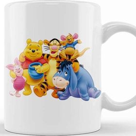Baskı Dükkanı Winnie The Pooh Eeyore 01 Beyaz Porselen Kupa Bardak