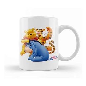 Baskı Dükkanı Winnie The Pooh Eeyore 010 Beyaz Porselen Kupa Bardak