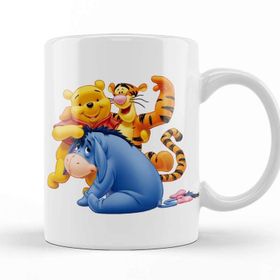 Baskı Dükkanı Winnie The Pooh Eeyore 010 Beyaz Porselen Kupa Bardak