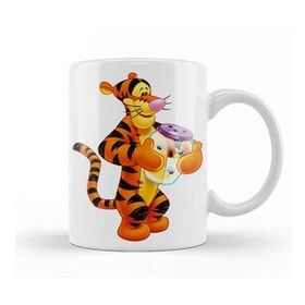 Baskı Dükkanı Winnie The Pooh Eeyore 011 Porselen Beyaz Kupa Bardak
