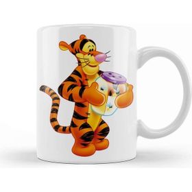 Baskı Dükkanı Winnie The Pooh Eeyore 011 Porselen Beyaz Kupa Bardak