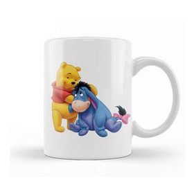 Baskı Dükkanı Winnie The Pooh Eeyore 012 Beyaz Porselen Kupa Bardak