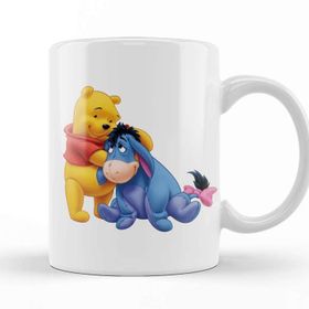 Baskı Dükkanı Winnie The Pooh Eeyore 012 Beyaz Porselen Kupa Bardak